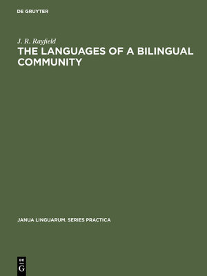 cover image of The Languages of a Bilingual Community
